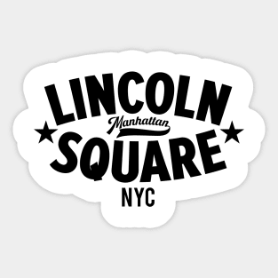 Lincoln Square NYC Logo - Stylish Minimal Apparel for Manhattan Vibe Sticker